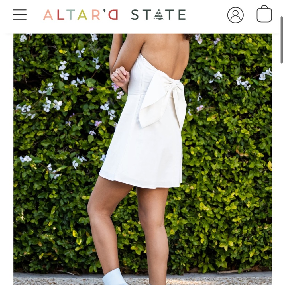 Altard State Lilia Strapless Bow Dress